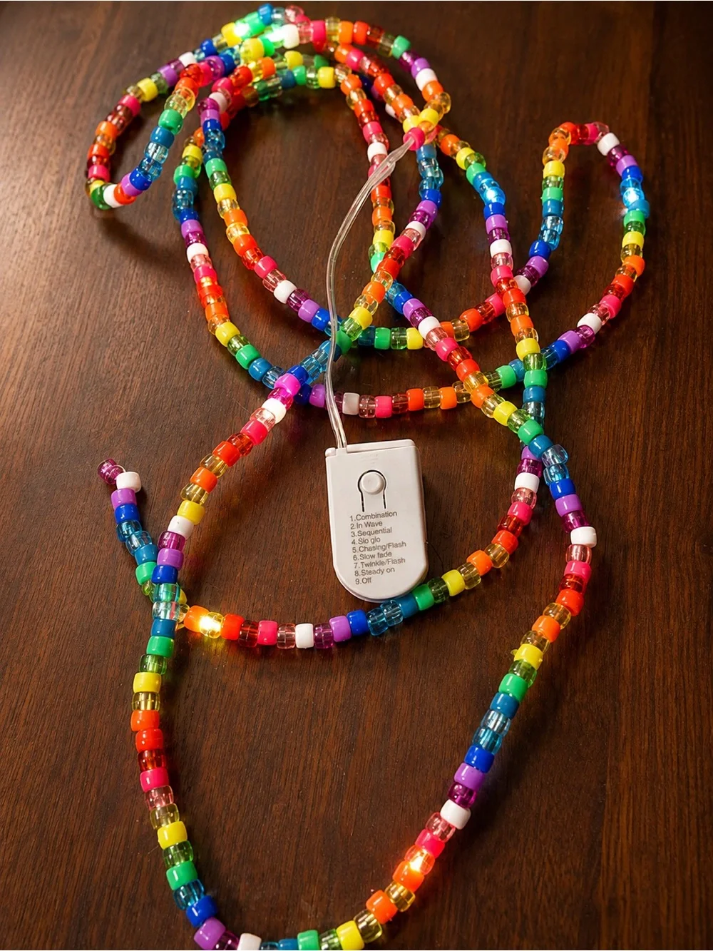 LED Beaded Party String Lights - Multicolor